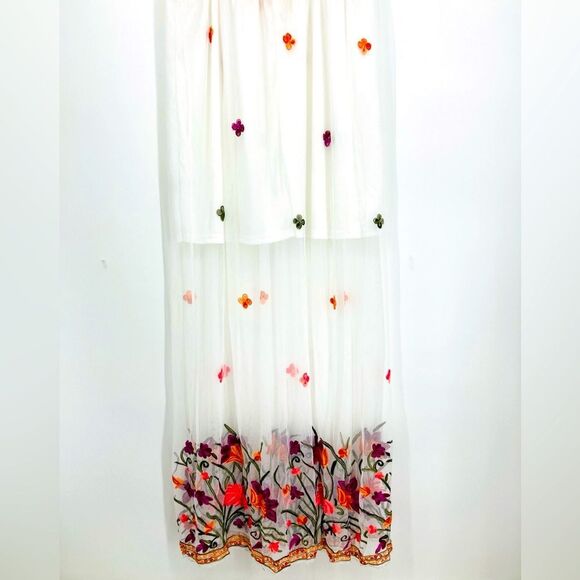 Rebellion Again White Lace Embroidered Maxi Dres XL - Picture 6 of 10